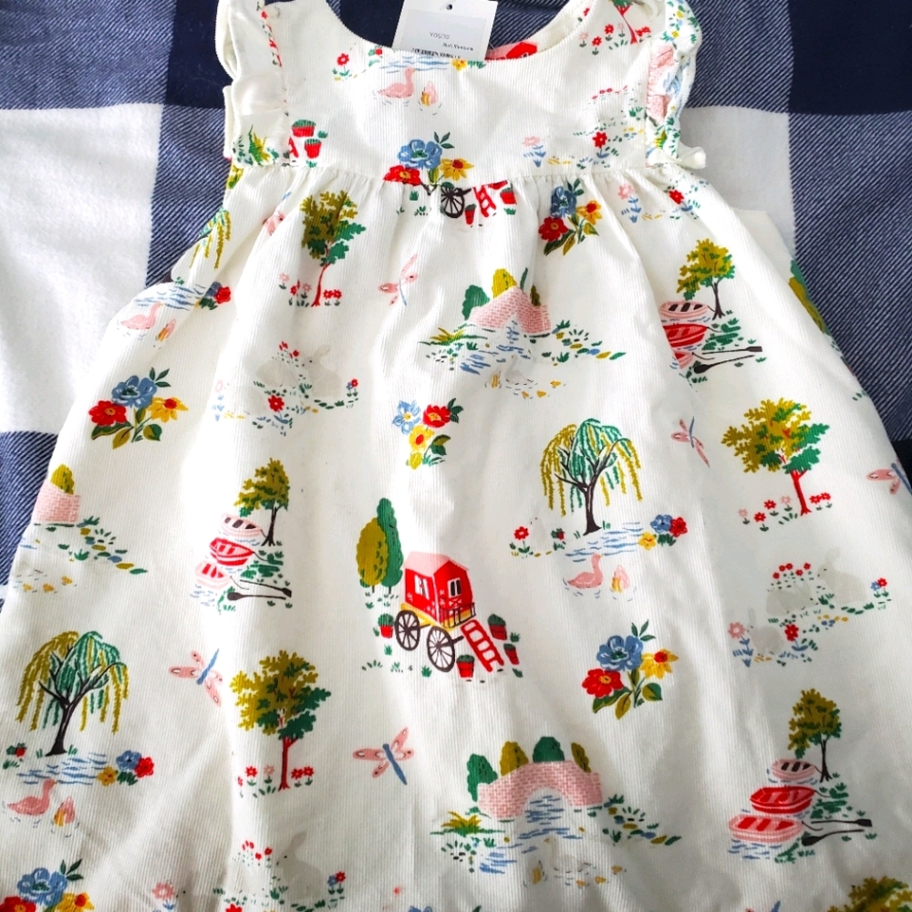 Baby Boden dress with barnyard design
